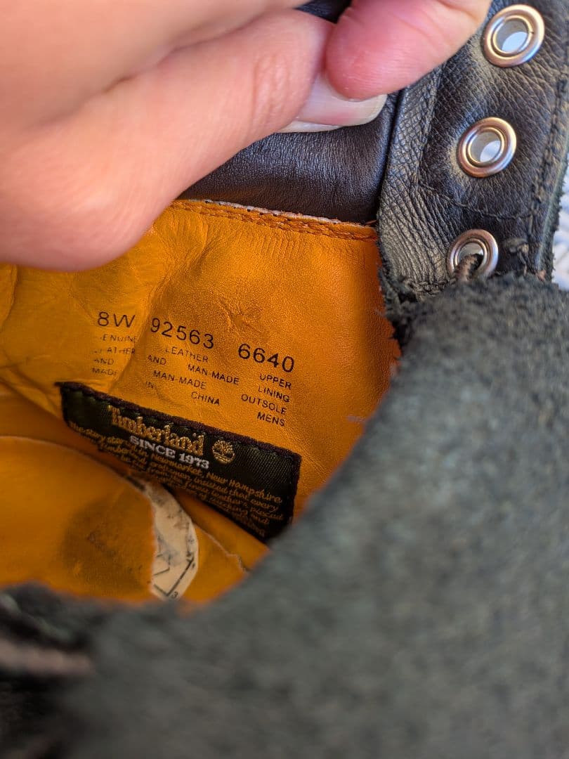 【8w 26cm】ティンバーランド 6インチ ブーツ BLACK