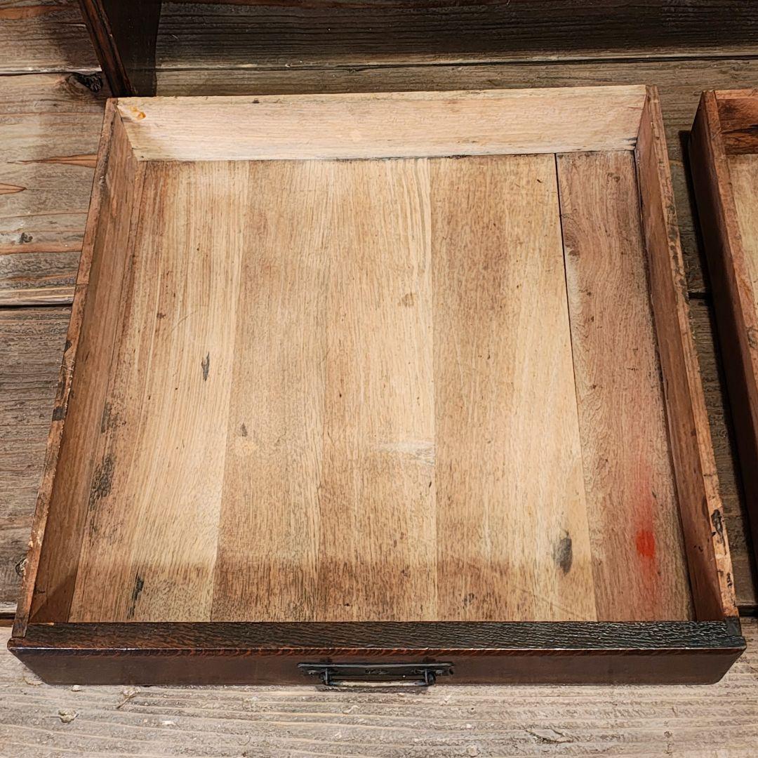 楔文机　小引き出し　座卓　昭和レトロ　古家具