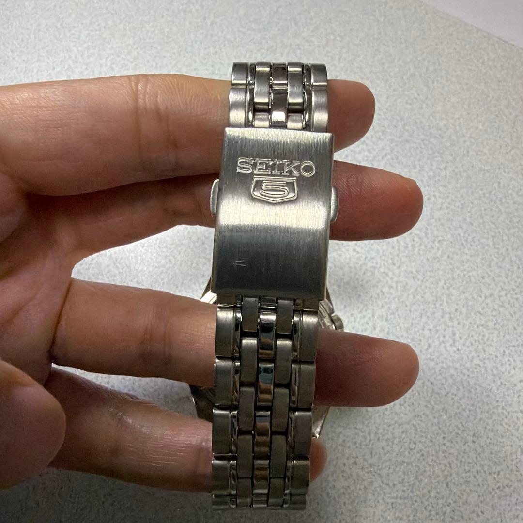 SEIKO 5 Automatic 21 Jewels 自動巻き時計 シルバー