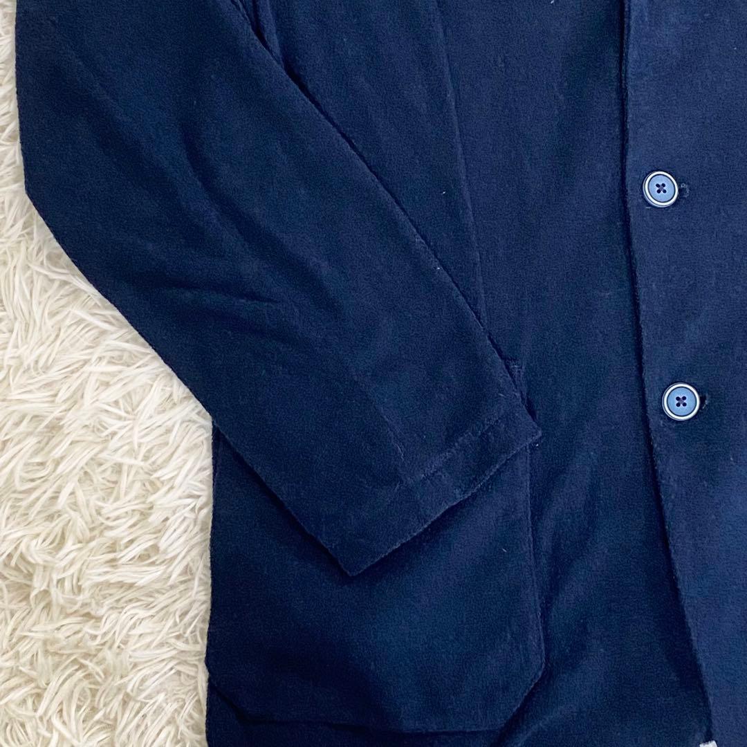 美品　and per se アンパシィ　テーラードジャケット　ネイビー　L 紺