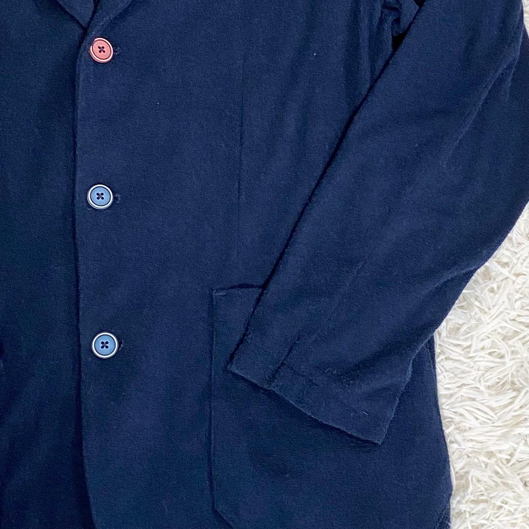 美品　and per se アンパシィ　テーラードジャケット　ネイビー　L 紺