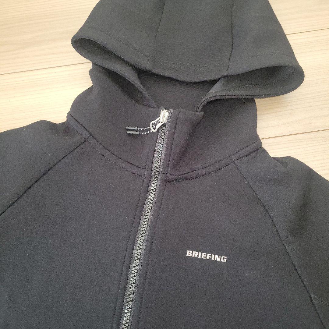 美品❤BRIEFING フード付きウォームダブルジップジャケット☆ブラック