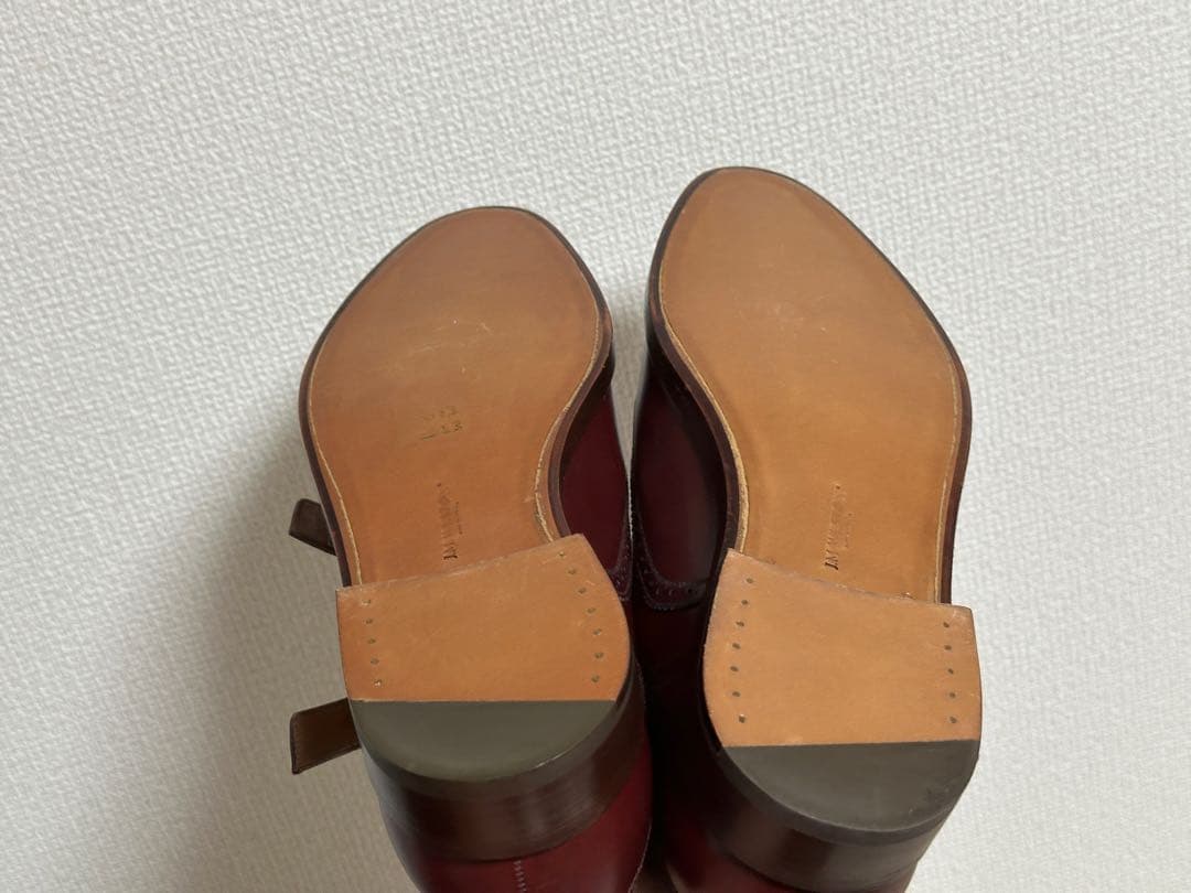 水*船様 JM WESTON 8D 334 バーガンディ　ダブルモンクストラップ