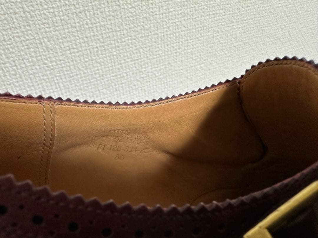 水*船様 JM WESTON 8D 334 バーガンディ　ダブルモンクストラップ