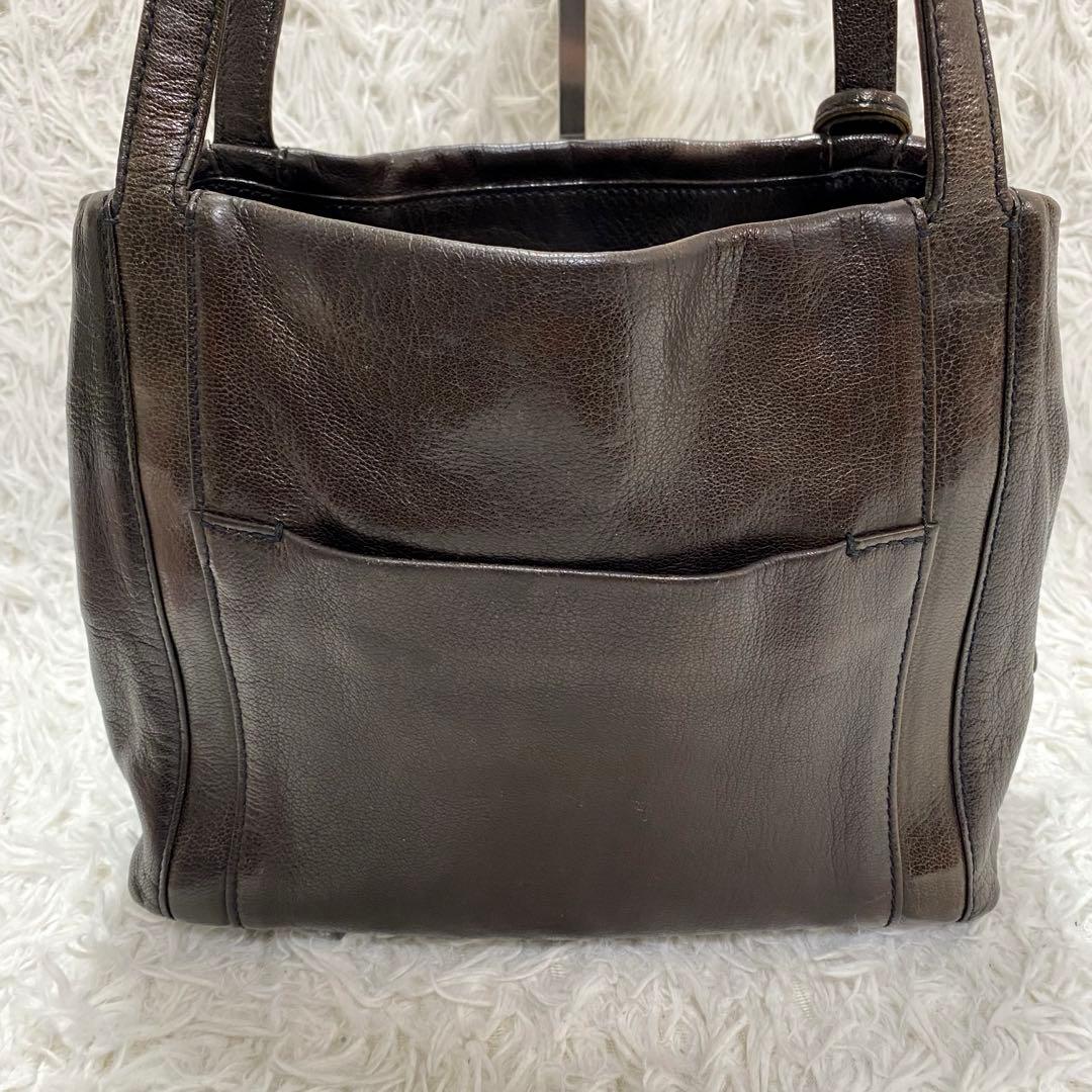 人気商品✨genten ゴートベーシック ミドルトート バッグ　レザー　山羊革