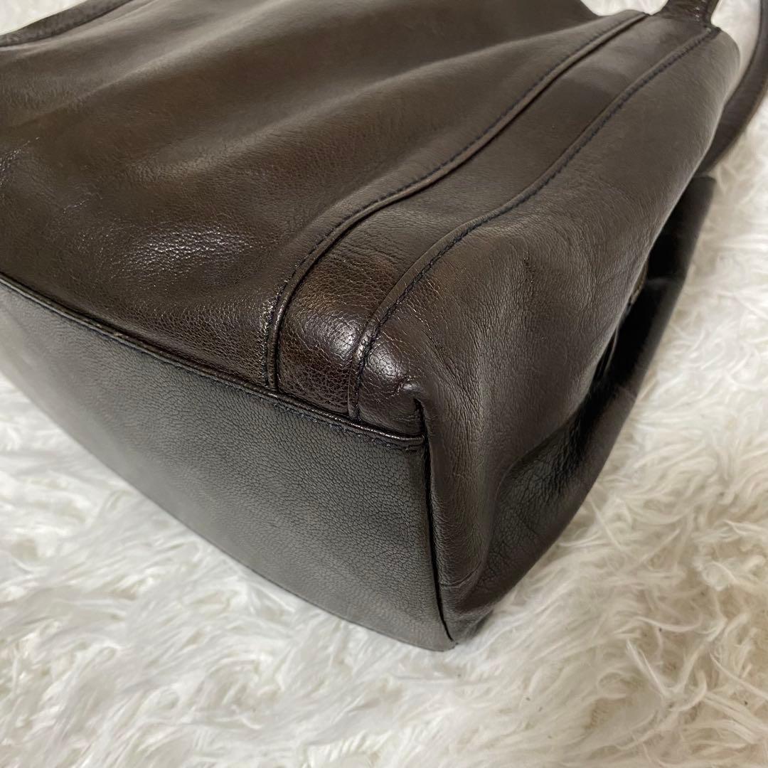 人気商品✨genten ゴートベーシック ミドルトート バッグ　レザー　山羊革