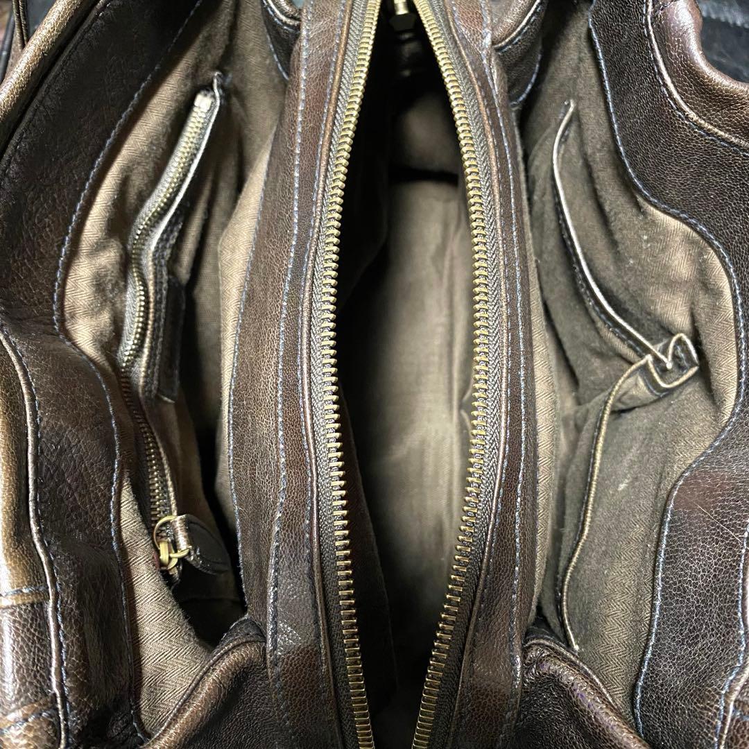 人気商品✨genten ゴートベーシック ミドルトート バッグ　レザー　山羊革