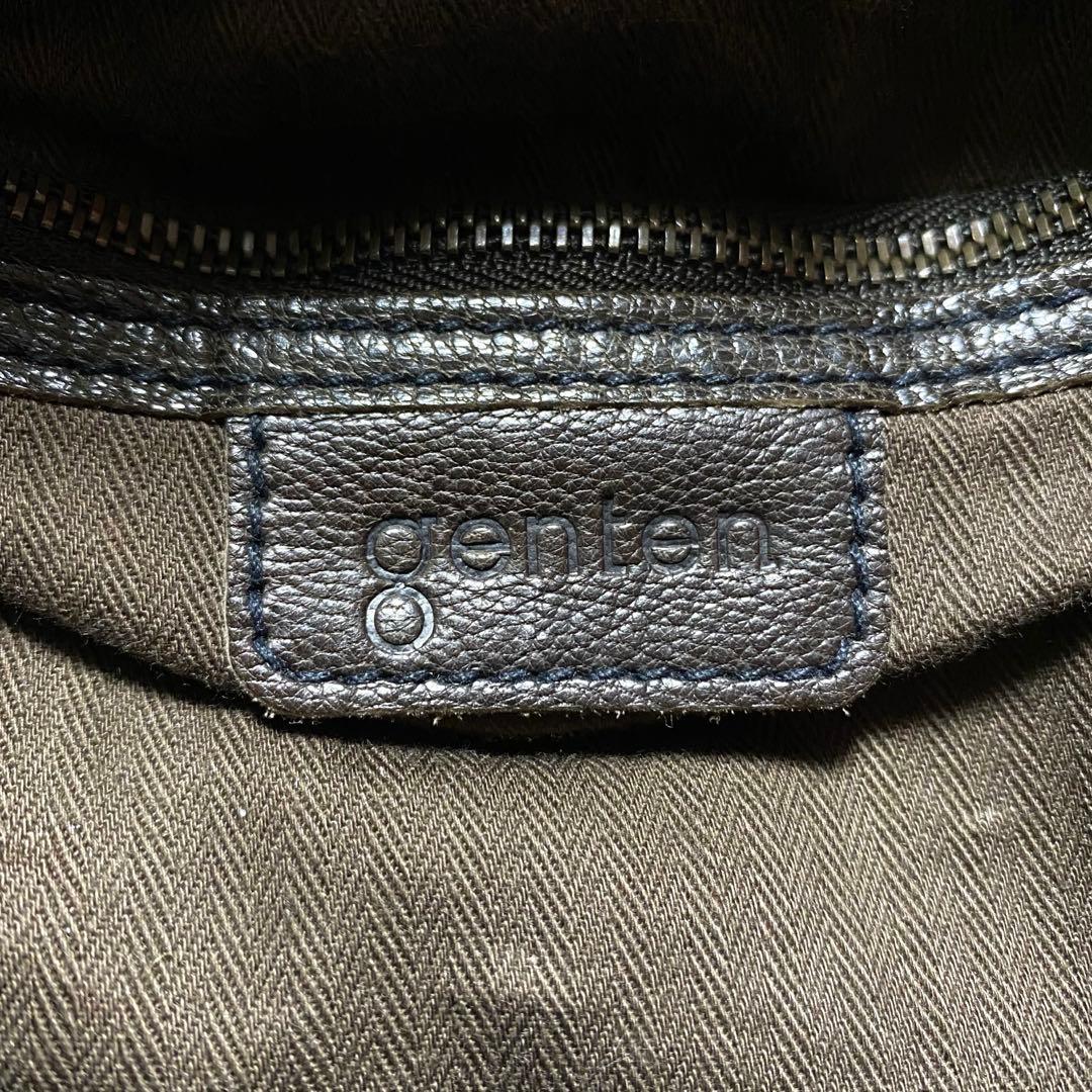 人気商品✨genten ゴートベーシック ミドルトート バッグ　レザー　山羊革