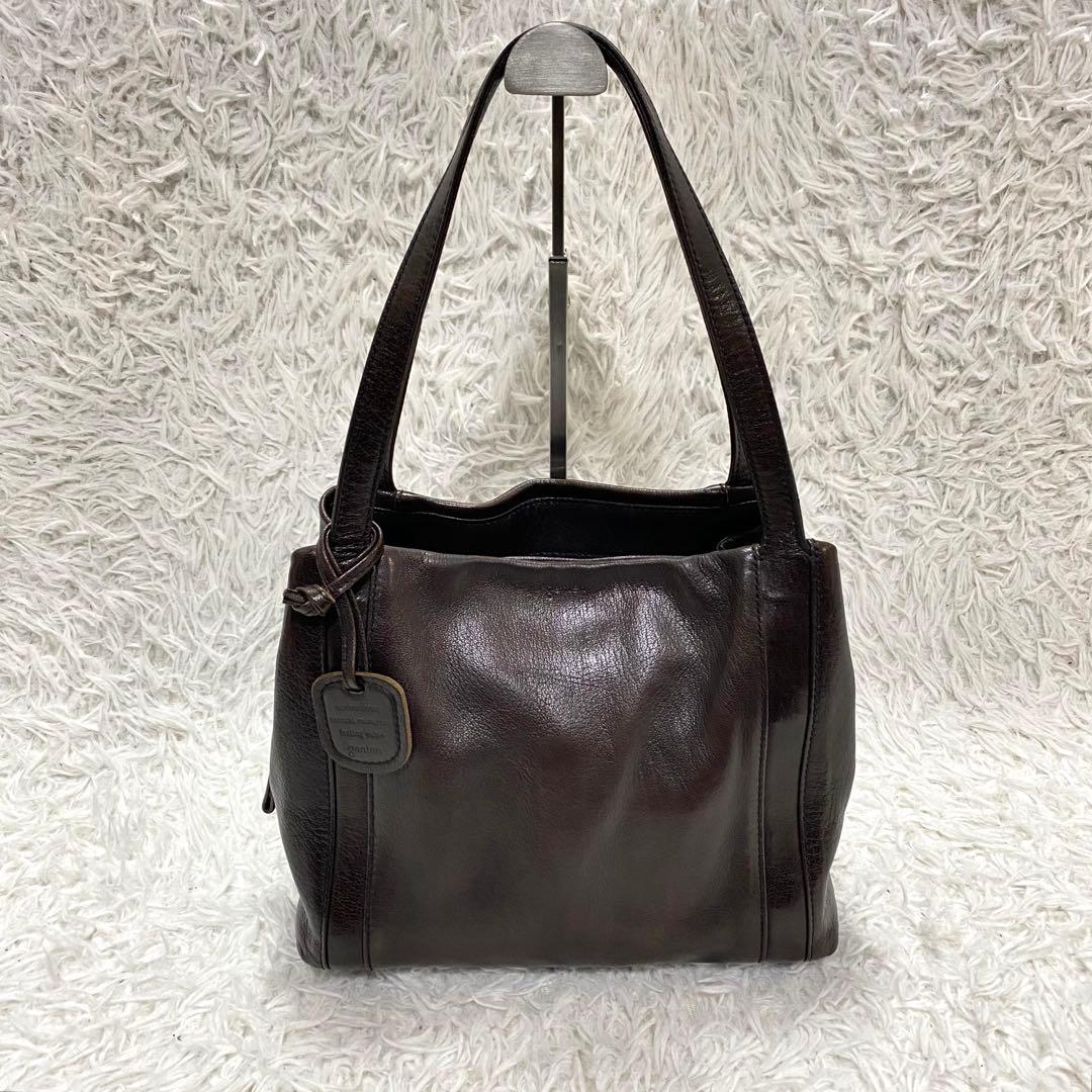 人気商品✨genten ゴートベーシック ミドルトート バッグ　レザー　山羊革