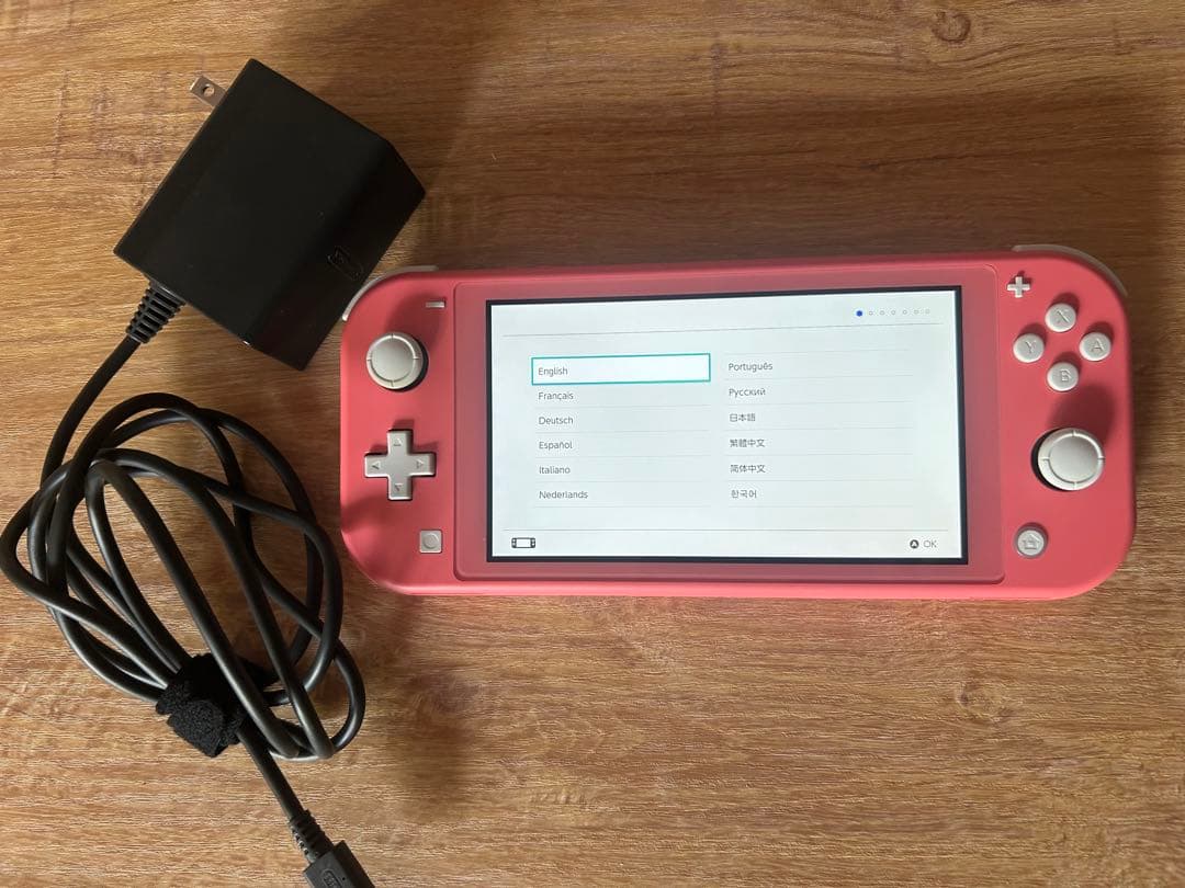 Nintendo Switch Lite コーラルピンク 充電器付き