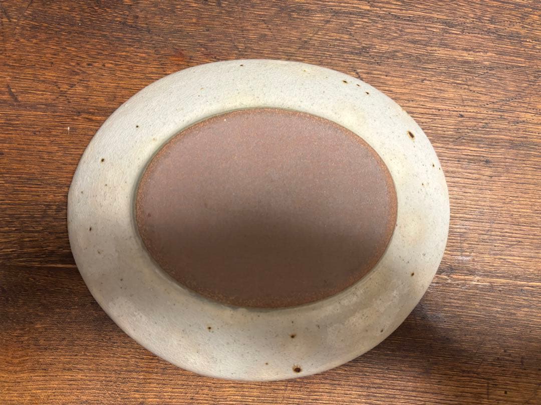 新品未使用 希少 コウホ窯 市野吉記 楕円皿 2皿セット