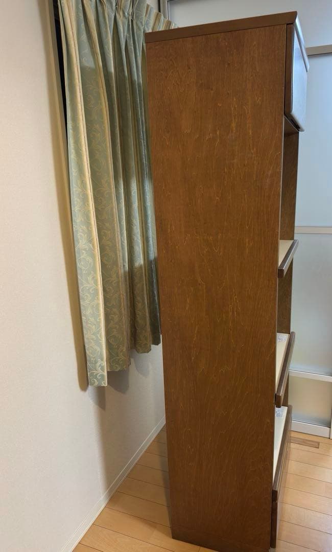 出品25日迄延長　最終価格　カリモク　木製キッチンレンジボード 台　ブラウン