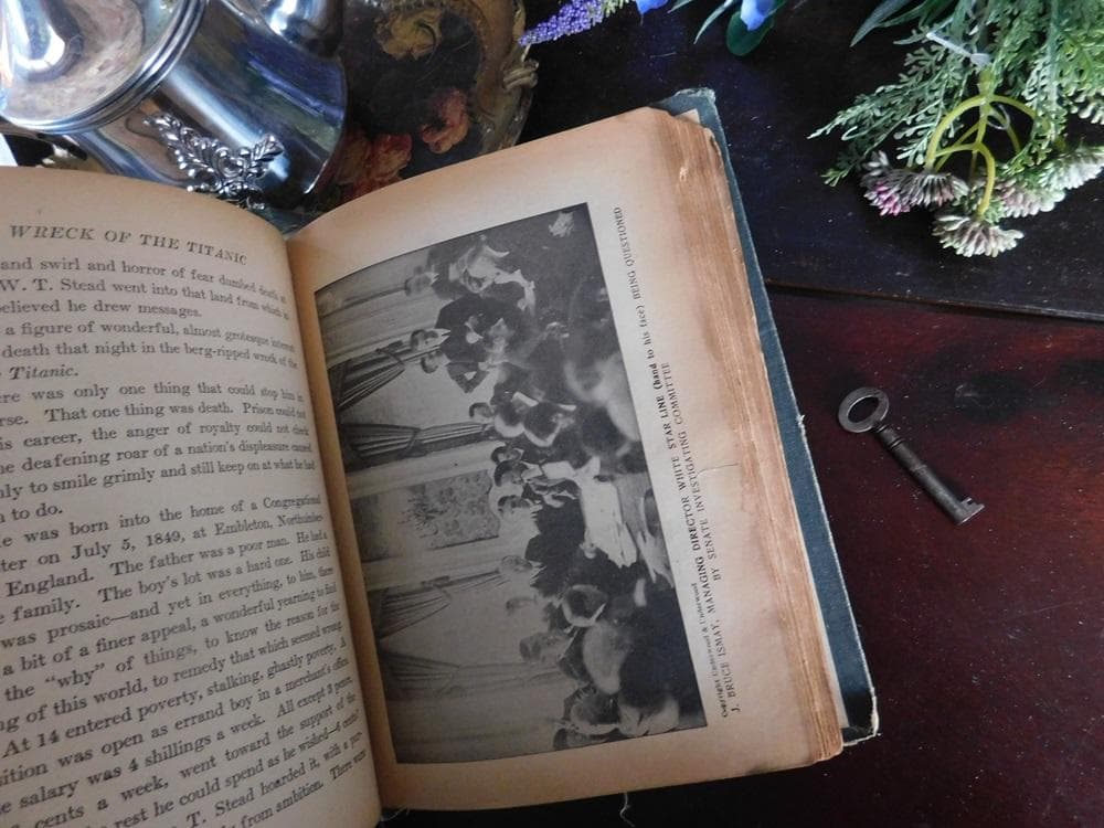 *゜+ 1912年　珍しい　タイタニック号の古書　英国の古書　アンティーク訳アリ