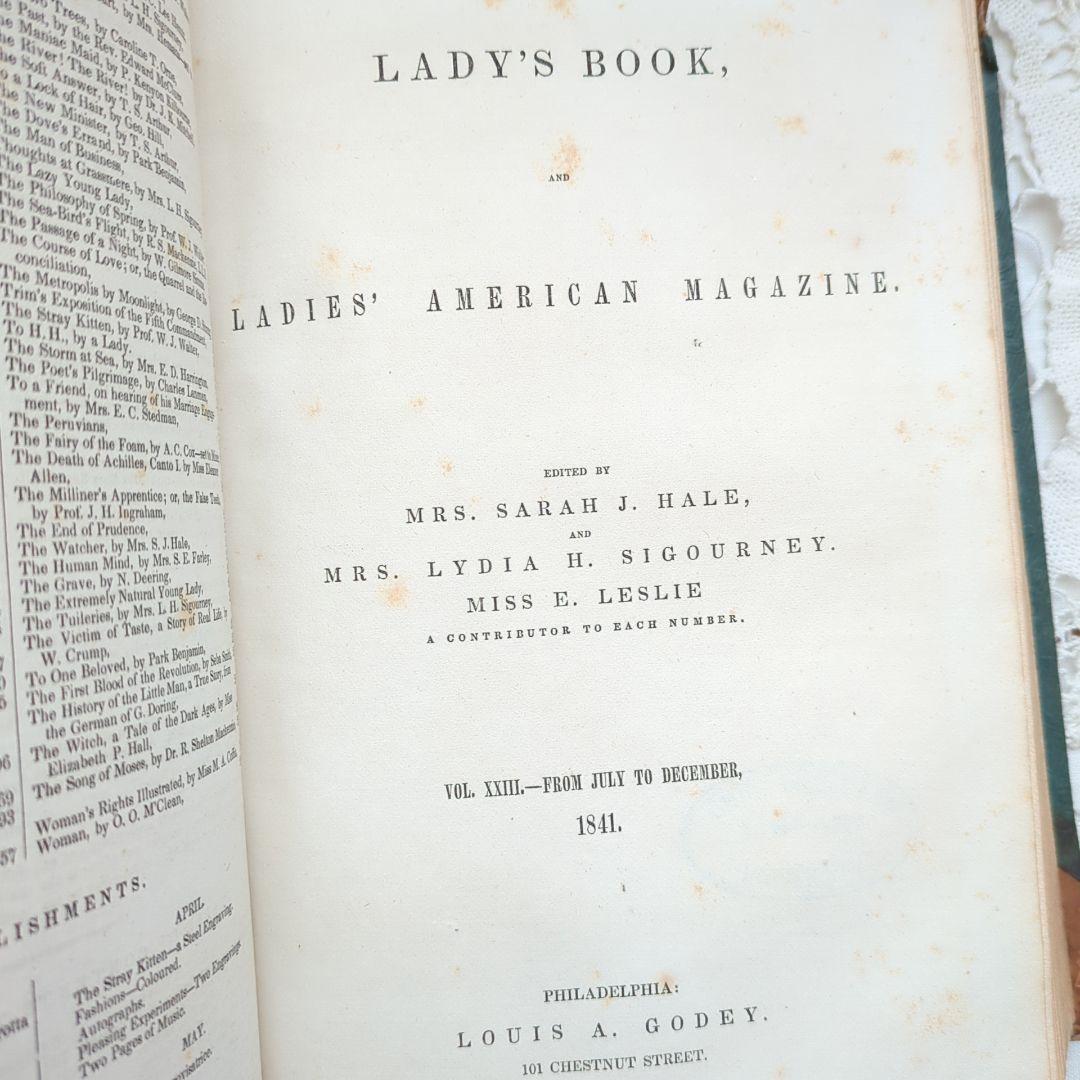 【専用】超稀少1841Godey's アンティーク洋書 絵本 ヴィクトリアン