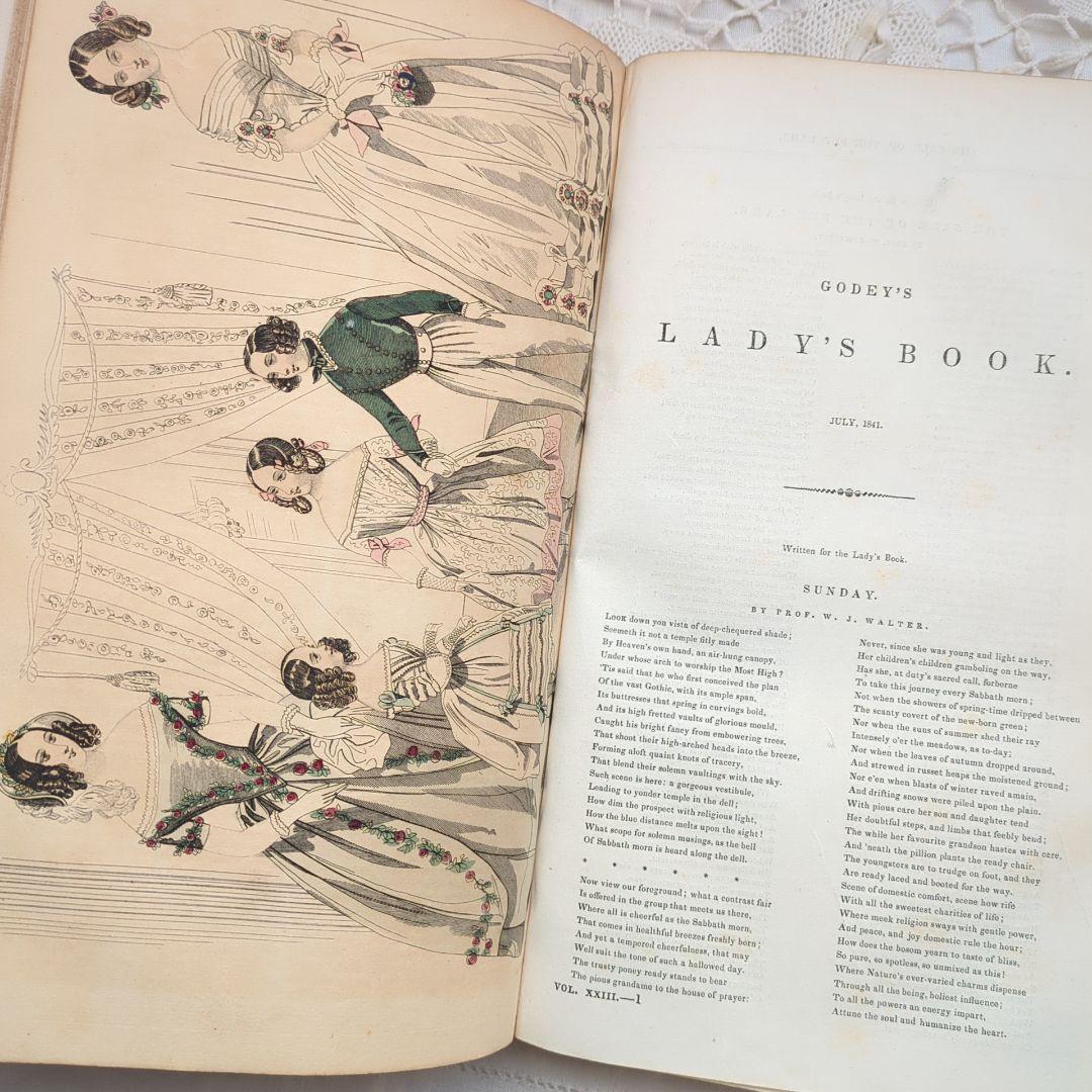 【専用】超稀少1841Godey's アンティーク洋書 絵本 ヴィクトリアン