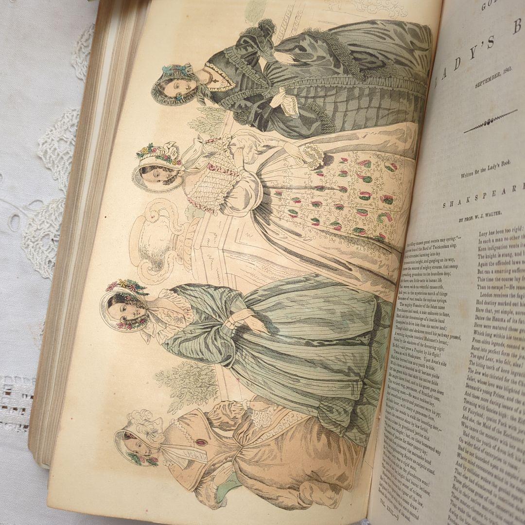 【専用】超稀少1841Godey's アンティーク洋書 絵本 ヴィクトリアン