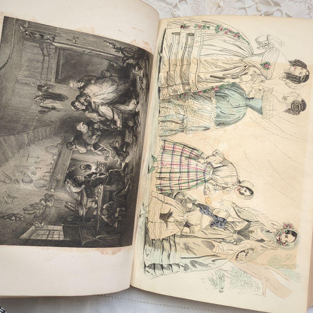 【専用】超稀少1841Godey's アンティーク洋書 絵本 ヴィクトリアン