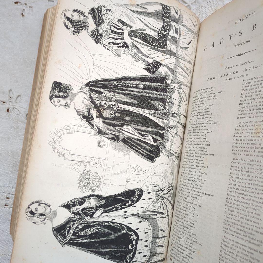 【専用】超稀少1841Godey's アンティーク洋書 絵本 ヴィクトリアン
