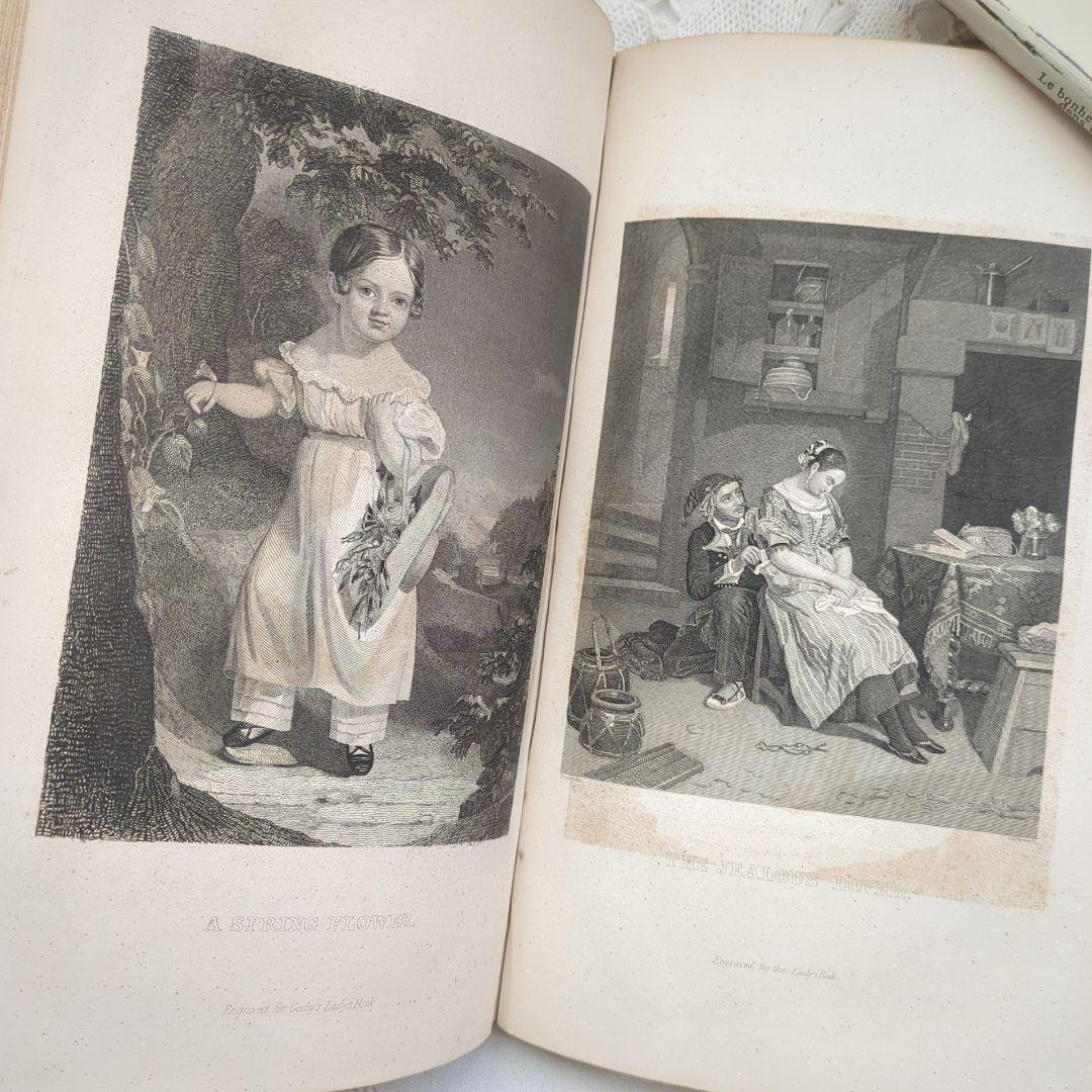 【専用】超稀少1841Godey's アンティーク洋書 絵本 ヴィクトリアン