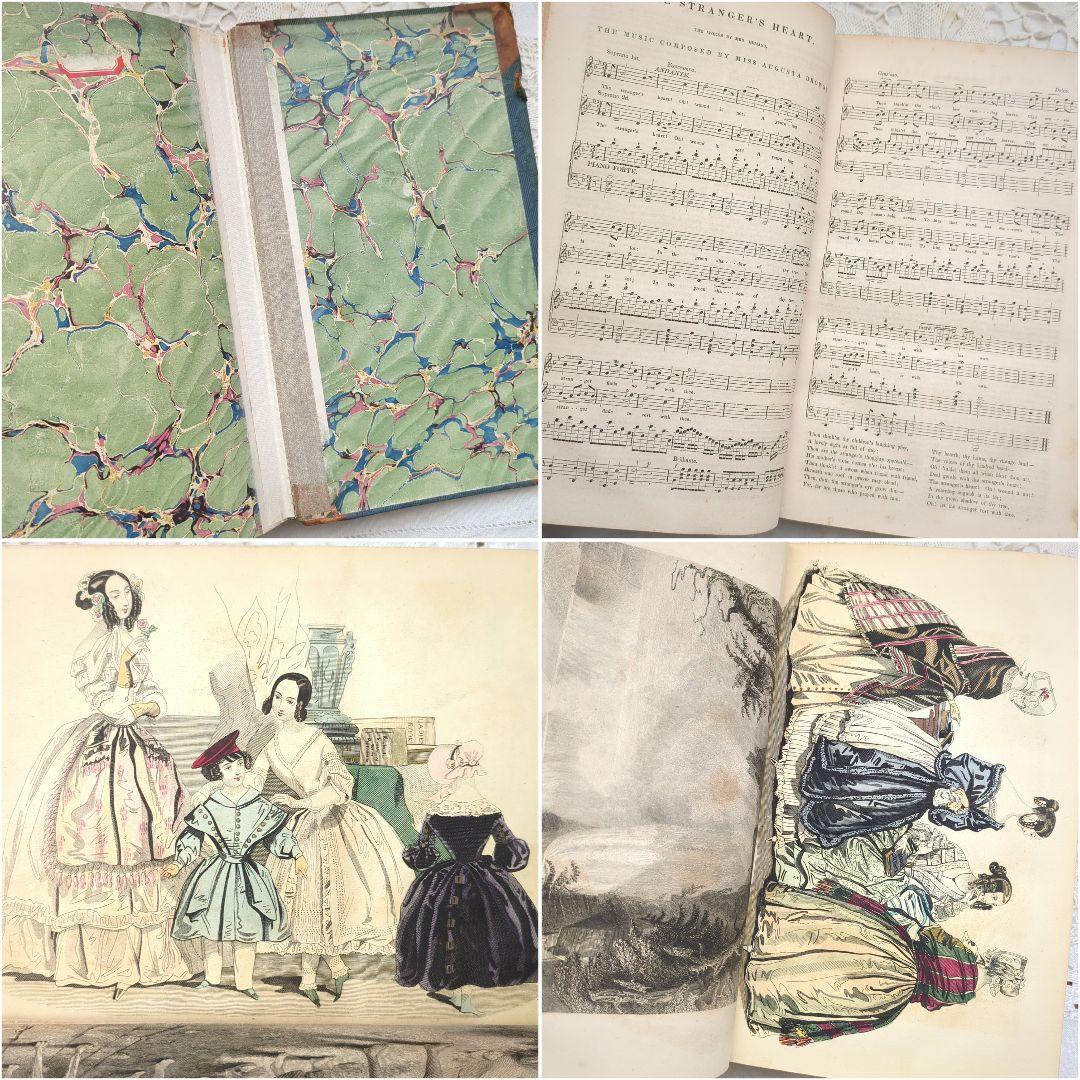 【専用】超稀少1841Godey's アンティーク洋書 絵本 ヴィクトリアン