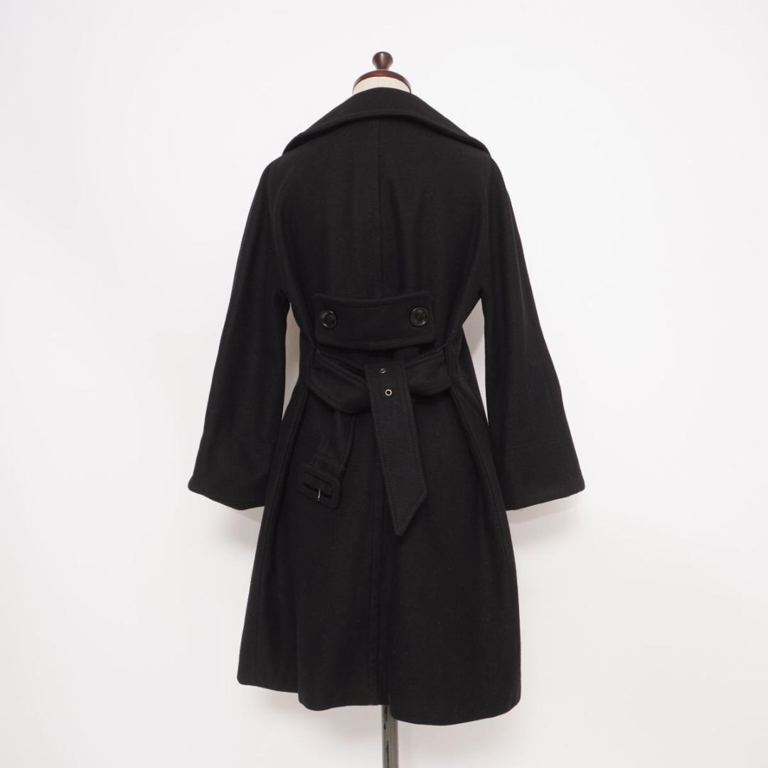ドルチェ&ガッバーナ ウール混 チェスターコート 黒 サイズ38*JD899