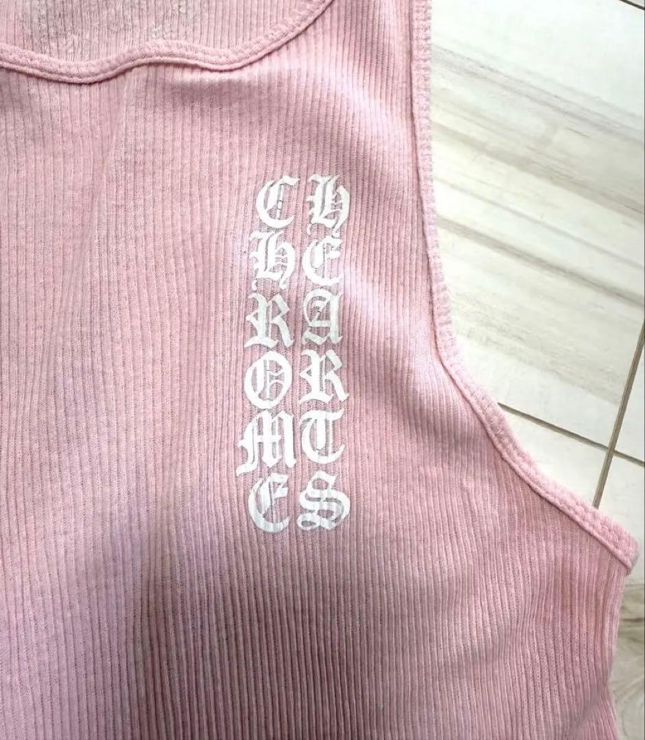 正規品 CHROME HEARTS ピンク タンクトップ(レアアイテム)
