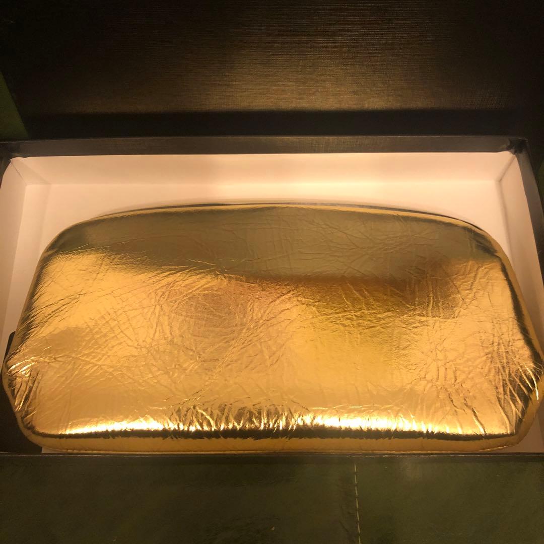 新品！カワカワ kawakawa 長財布　サイフ！ゴールド　金色