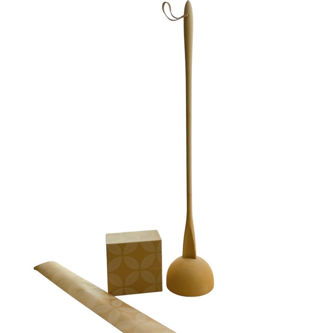 新品未使用天然木おしゃれcosineコサイン靴べら(L)と専用スタンドのセット