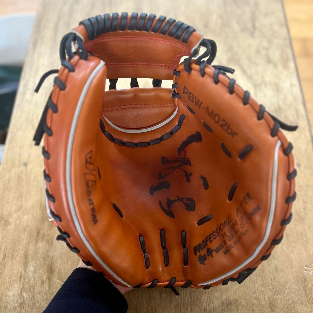 【大特価】ハタケヤマ キャッチャーミット 硬式用 PBW-M02 刺繍なし