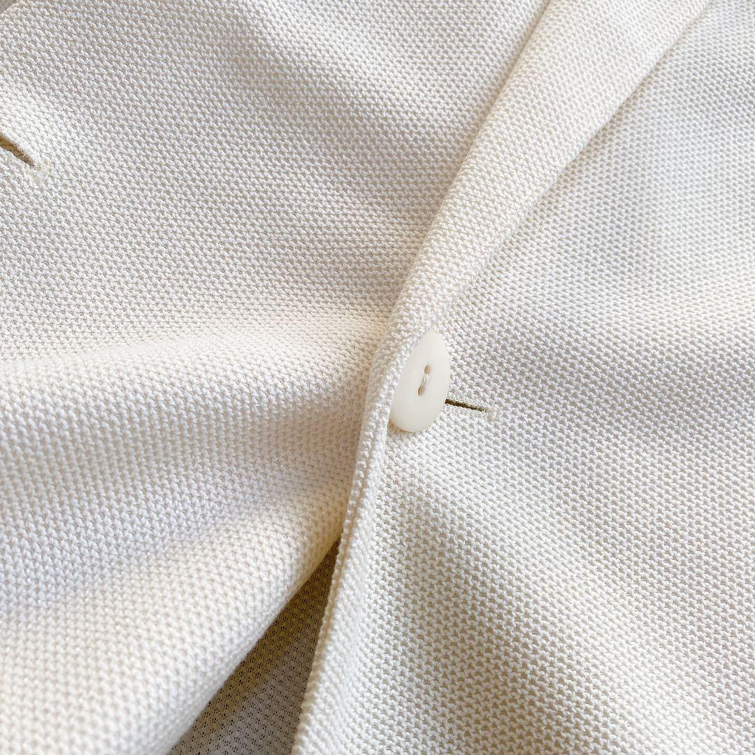 極美品 EPOCA ダブルブレストジャケット 金ボタン アイボリー 40 M