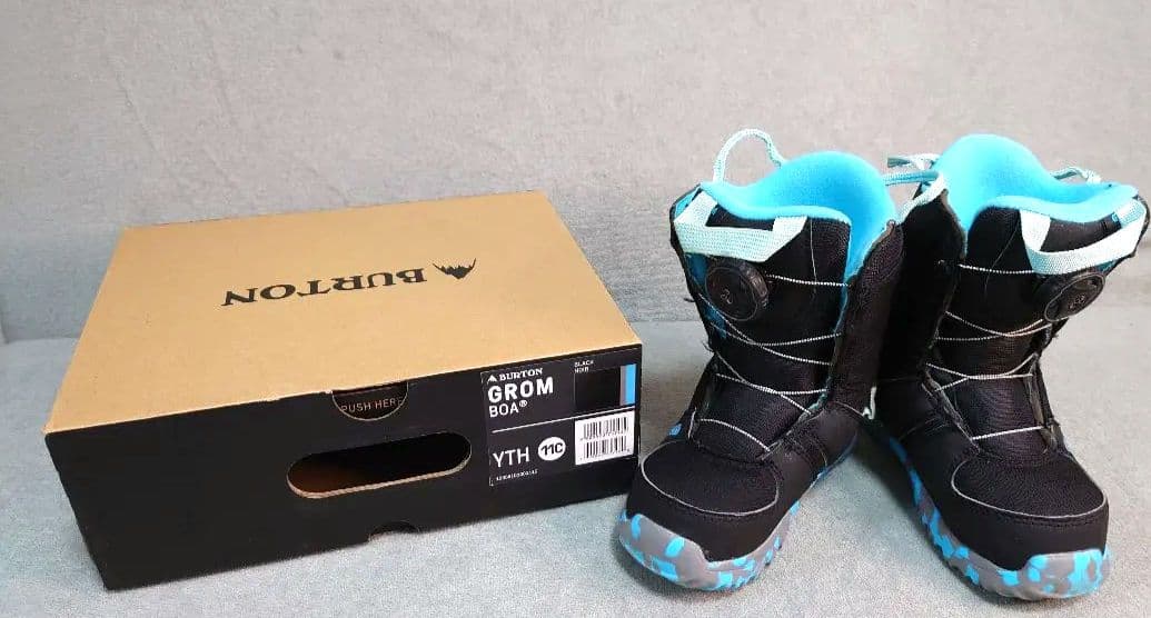 Burton Grom Boa 子ども用スノーボードブーツ 17.5cm