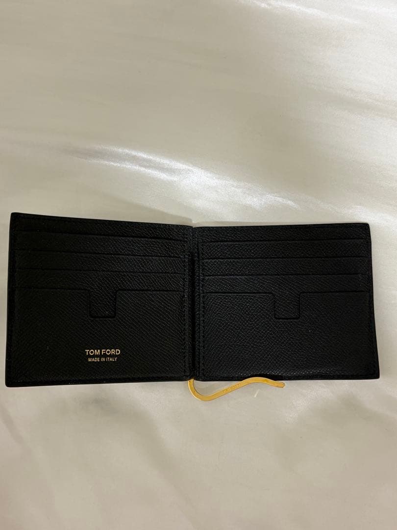 【美品】TOM FORD レザー マネークリップ ブラック