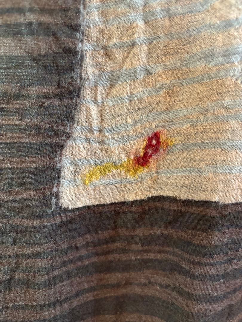 キャピタル KAPITAL 桃太郎柄 ウール ストール　マフラー　大判