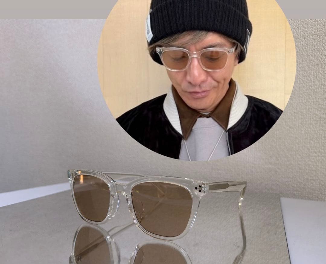 遅咲きの最旬モデル！木村拓哉　owndays サングラス　クリアグレー