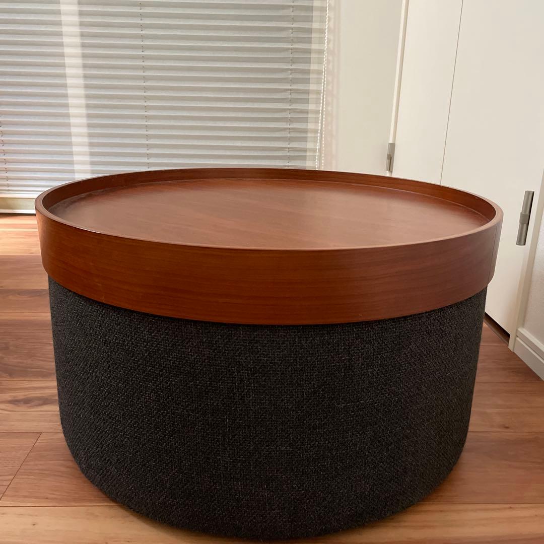 こ*は様 ACTUS アクタス 円形コーヒーテーブル 収納ボックス付き