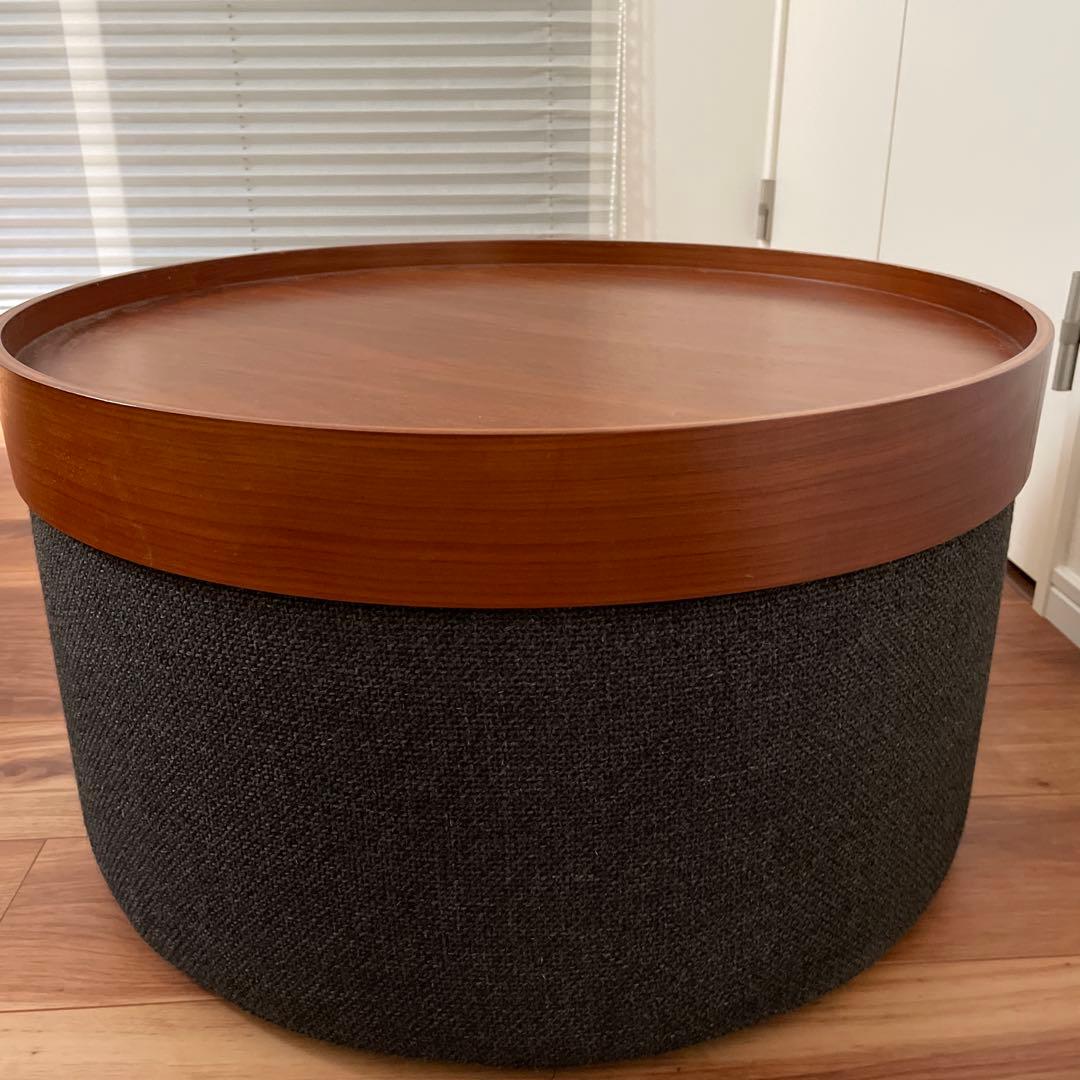 こ*は様 ACTUS アクタス 円形コーヒーテーブル 収納ボックス付き