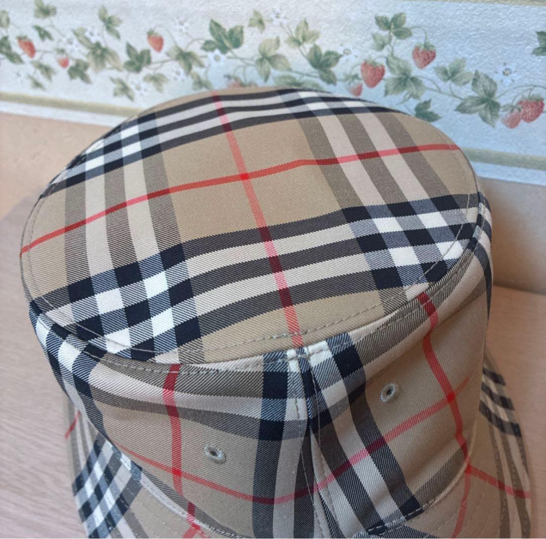 burberry バーバリー　ベージュ　チェック　バケットハット　M