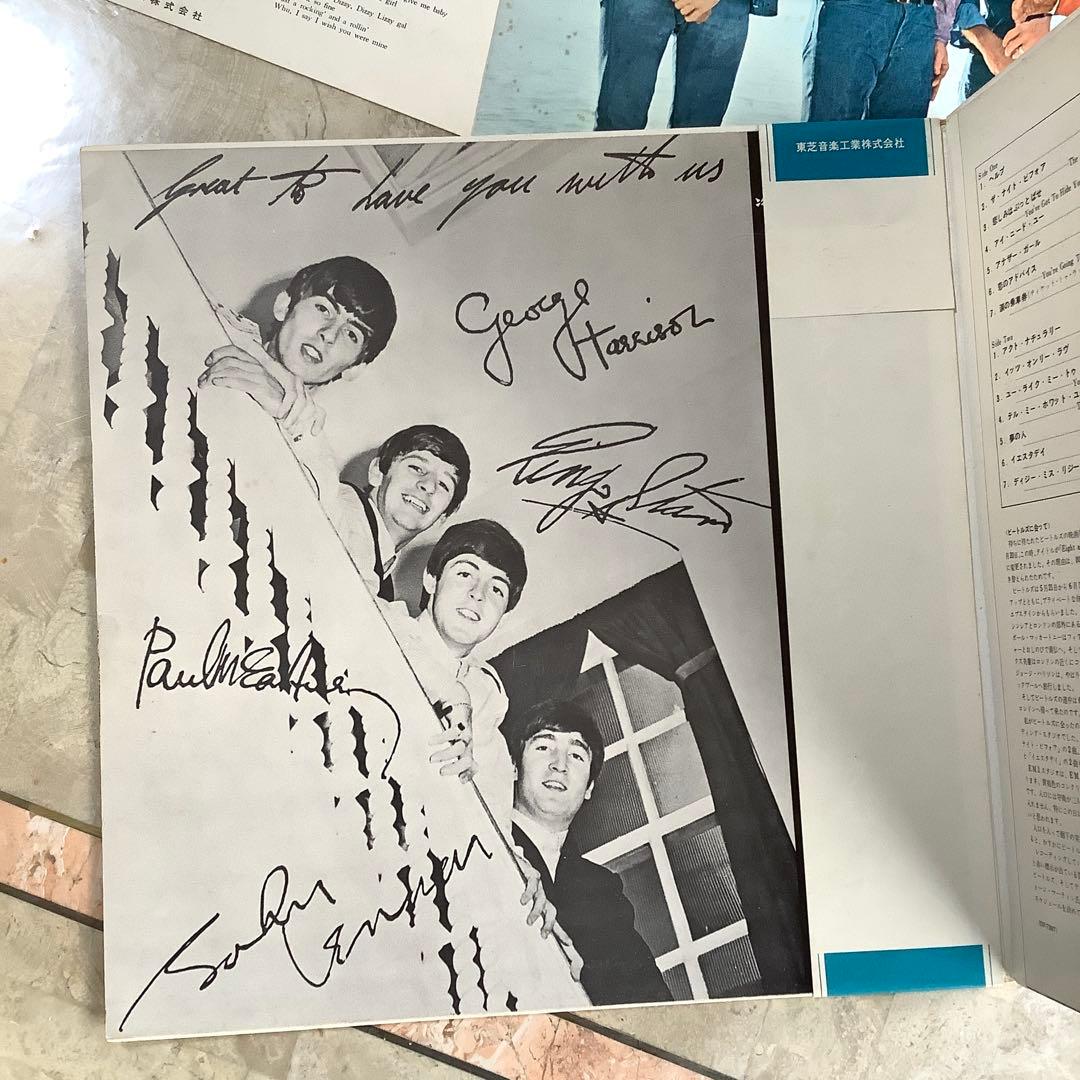 レア! 極美品! 爆音!ビートルズ ヘルプ1965年 初回盤水色帯 オデオン赤盤