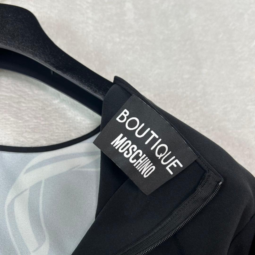 J911 新品未使用 L ブティックモスキーノ カットソー ブラック レディース