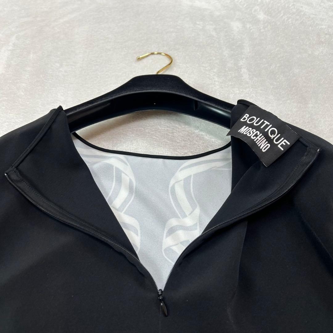 J911 新品未使用 L ブティックモスキーノ カットソー ブラック レディース