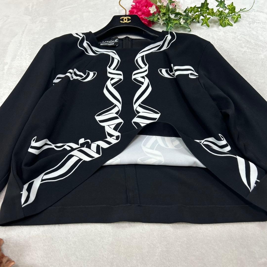 J911 新品未使用 L ブティックモスキーノ カットソー ブラック レディース