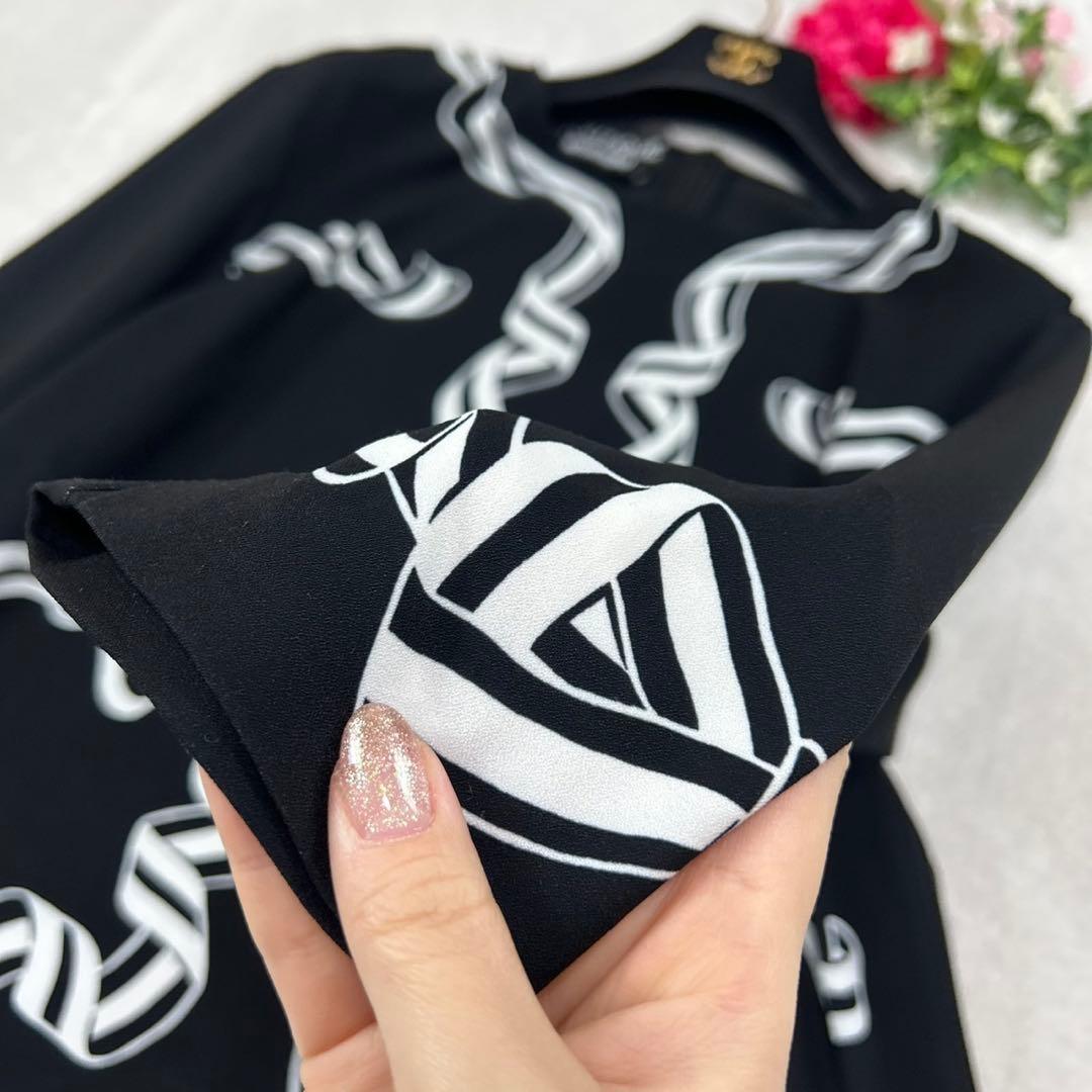 J911 新品未使用 L ブティックモスキーノ カットソー ブラック レディース