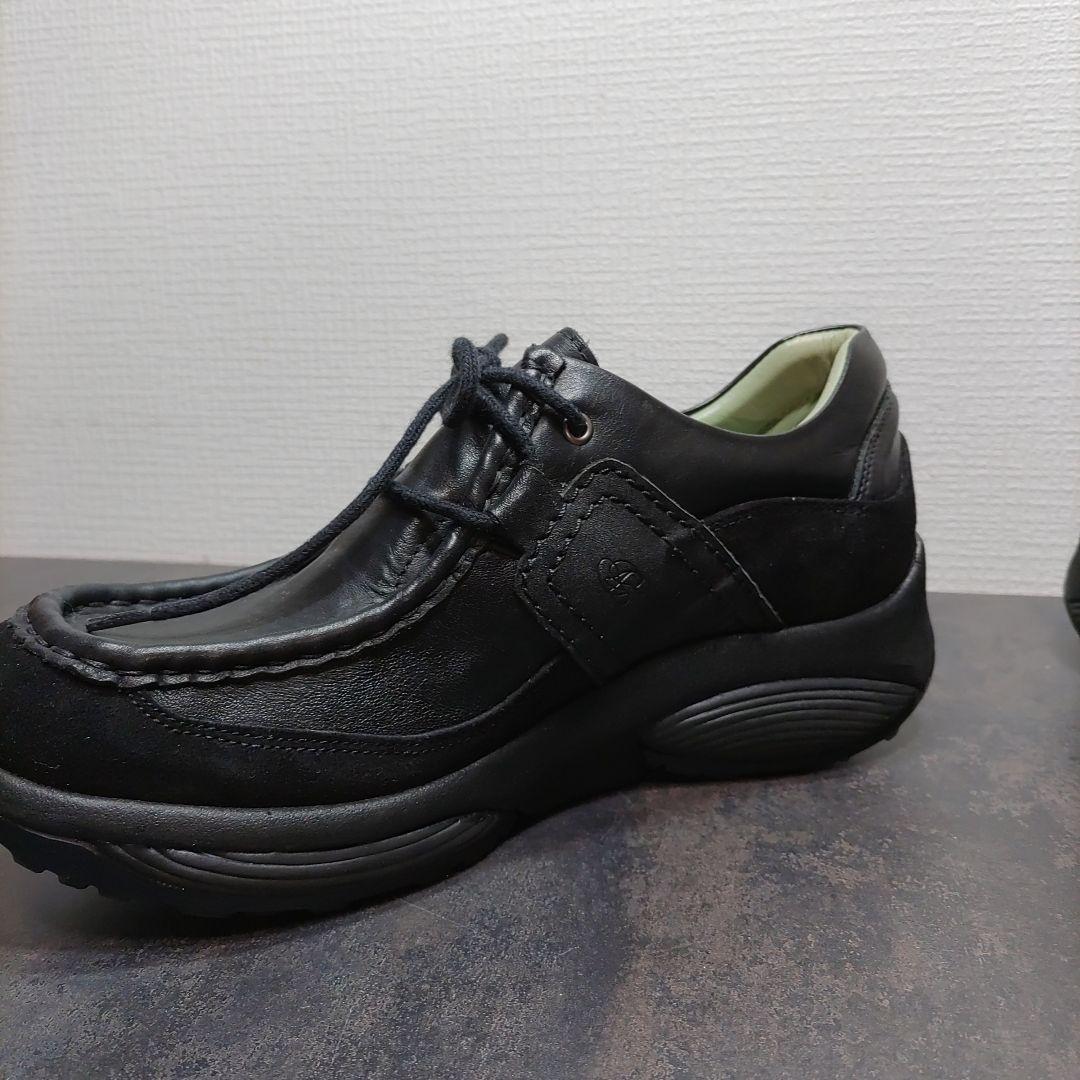 美品　本革 stretchwalker ストレッチウォーカーシューズ 24.5㎝