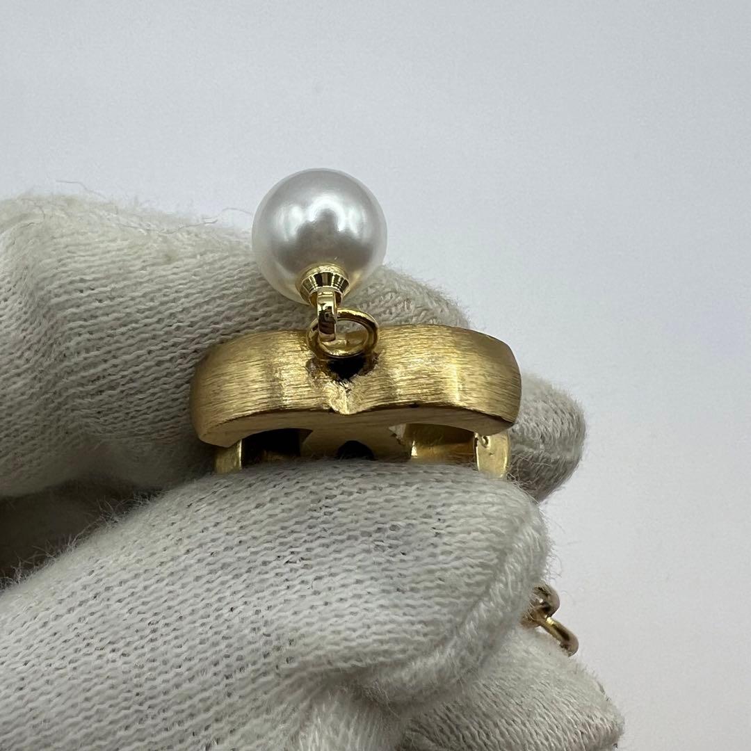 【極美品】シャネル ネックレス ココマーク パールモチーフ 03P ゴールド