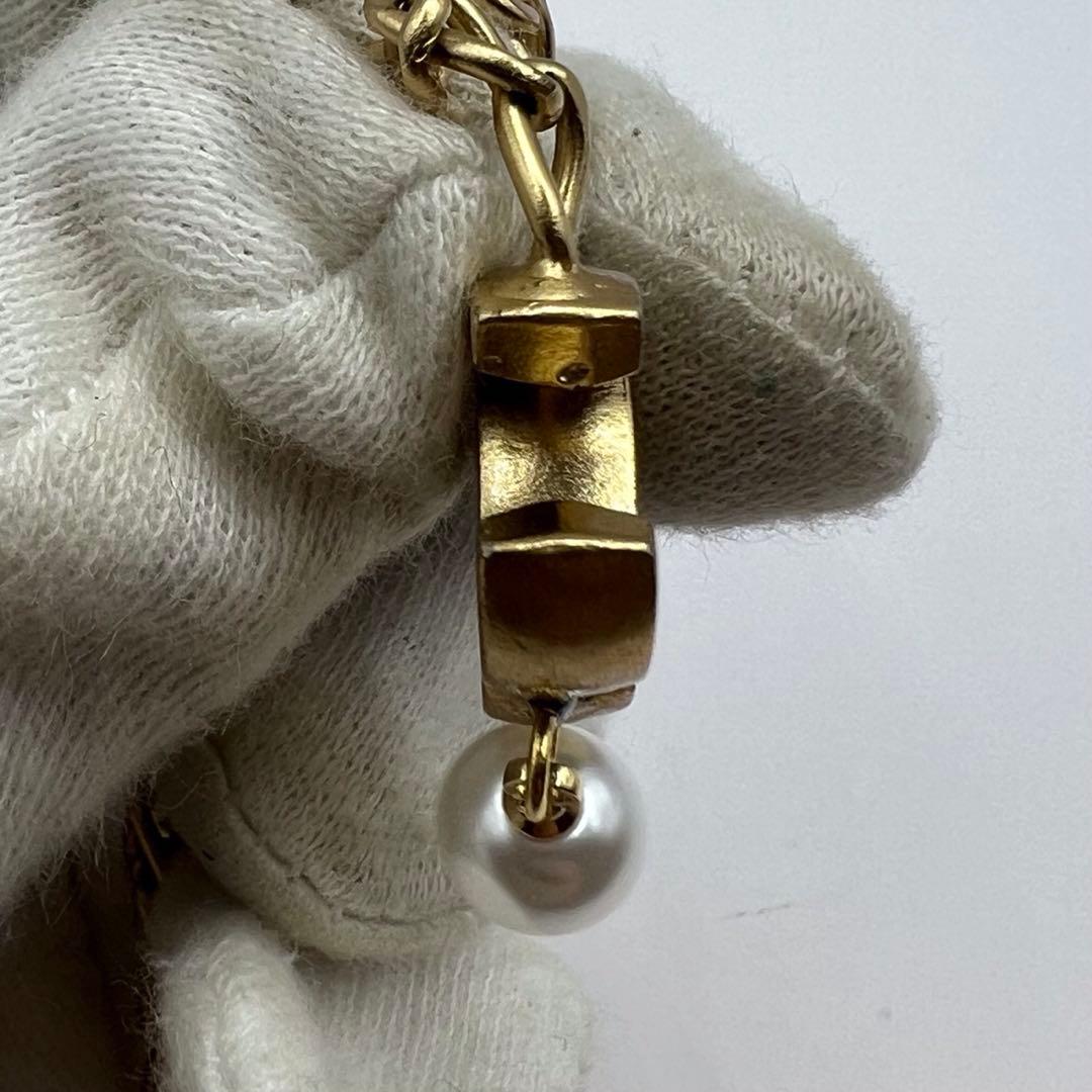 【極美品】シャネル ネックレス ココマーク パールモチーフ 03P ゴールド