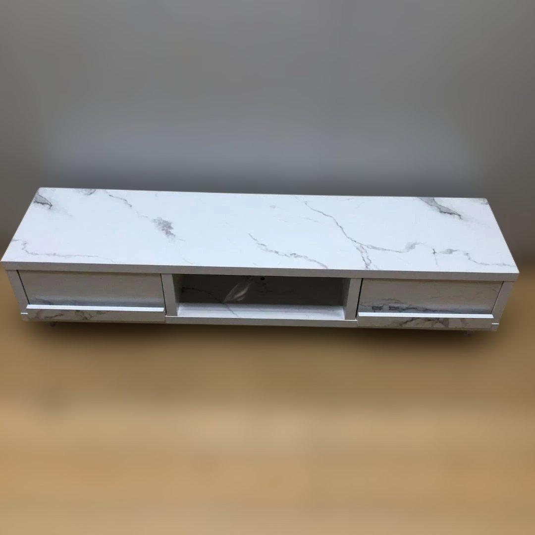 送料無料 大理石調 テレビボード ローボード TV台 88165-5-005