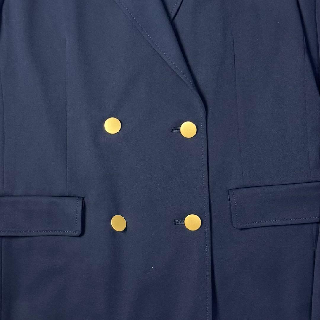 【良品】Spick & Span ドライツイルダブルブレストジャケット　金ボタン