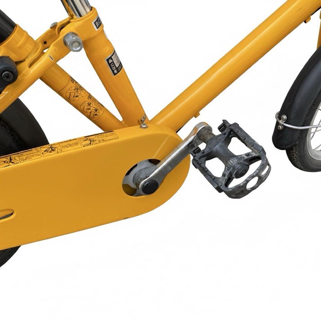 【大阪市南部】【無印良品】16型幼児用自転車 手押し棒付き イエロー