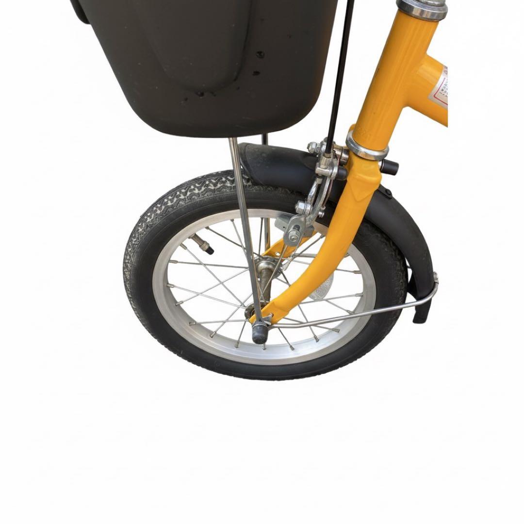 【大阪市南部】【無印良品】16型幼児用自転車 手押し棒付き イエロー