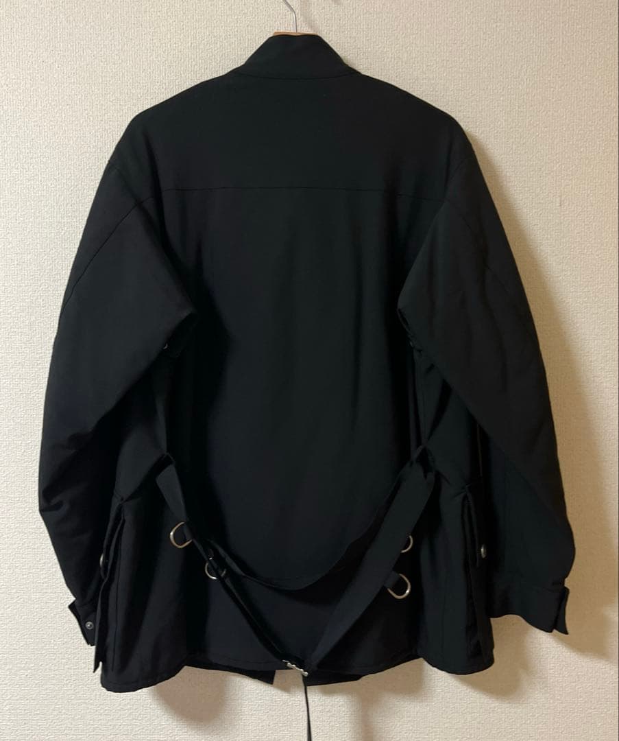 GUCCI ミリタリージャケット ブラック 40 グッチ　ジャンバー　アウター